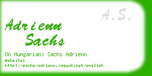 adrienn sachs business card
